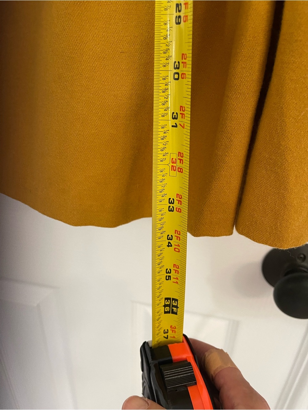 Lanvin en bleu Mustard Short Sleeve mini Dress - Picture 5 of 10